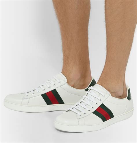 gucci shoes white outfit sneakers|Gucci white sneakers for men.